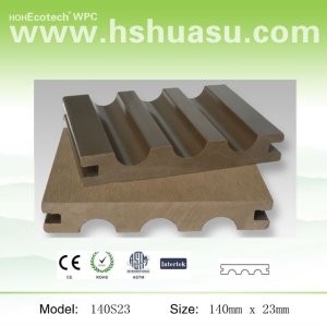 140*23mm composite bois plastique decks