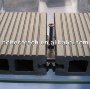 Grooved (Wood plastic composite) wpc decking/flooring plastic decking/wpc wood lumber