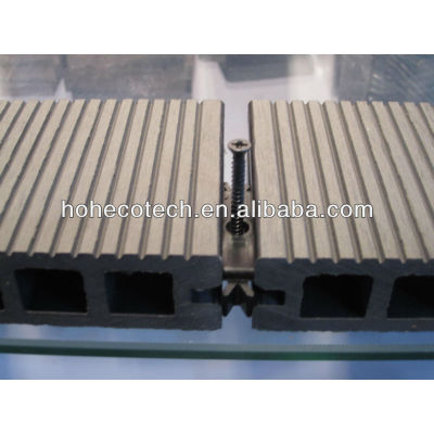 Grooved (Wood plastic composite) wpc decking/flooring plastic decking/wpc wood lumber