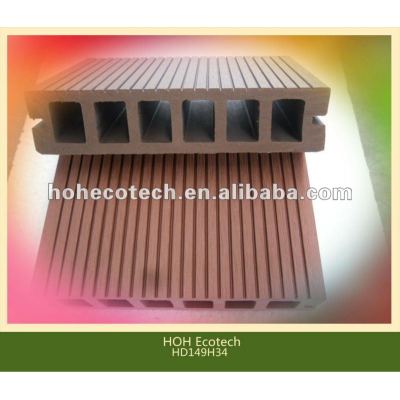 2012 Hollow wpc/ wood plastic composite wpc decking
