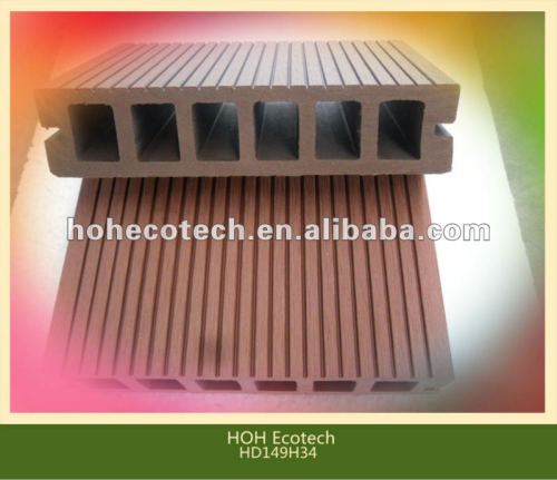 2012 Hollow wpc/ wood plastic composite wpc decking