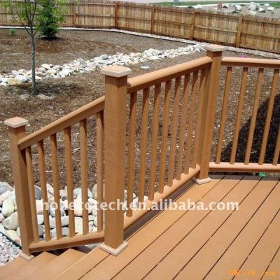 Public park/garden decoration WPC wood plastic composite fencing/railing