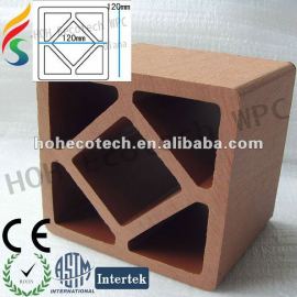 Recycled high quality outdoor decorative wood plastic composite wpc fencing post