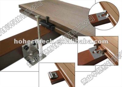 Decking del wpc clip accesorries y tornillos final clip sujetador compuesto de madera y madera decking del wpc/wpc suelo compuesto