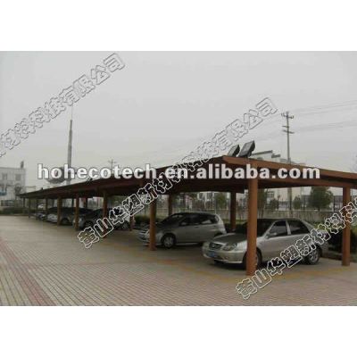 Beautiful recyclable long life WPC plastic car shed (competitive price)