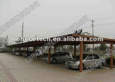 Beautiful recyclable long life WPC plastic car shed (competitive price)