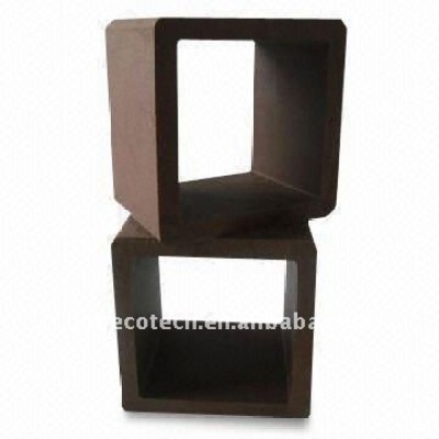 120*120mmZ Stable material Hollow lighter design WPC POST bridge railing wpc fencing/RAILING