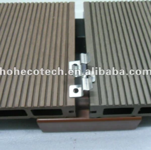 훈장 WPC Decking /flooring 옥외 공중 wpc 합성 목제 갱도지주를 위한 스테인리스 accesorries 합성 목제 갱도지주