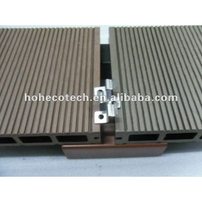 Stainless steel accesorries Composite wood timber for outdoor/public decoration WPC Decking /flooring wpc composite wood timber