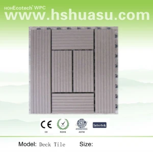 Portable DIY decking tile for garden