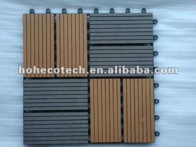 Waterproof WPC bathroom board/ decking tile for garden / balcony /backyard/courtyard