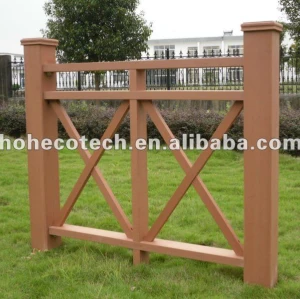 Balustrade extérieure de wpc composé en plastique en bois
