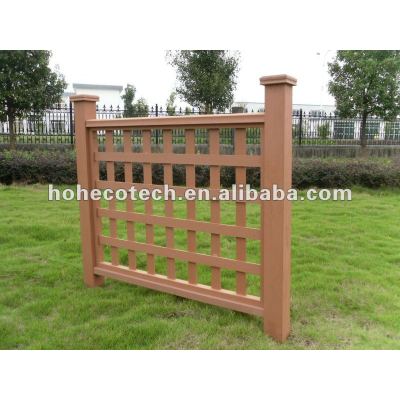 Natural looking (Wood plastic composite) wpc composite stair railing/garden railing/playground railing