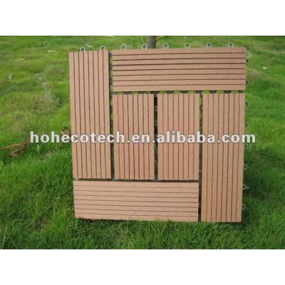 Indoor and outdoor wpc diy tiles/composite deck tiles/wpc decking