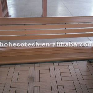 Chaise extérieure de wpc respectueux de l'environnement durable (preuve de l'eau, résistance UV, résistance à se décomposer et fente)