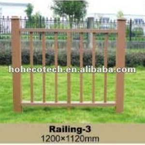 2012 wpc fire-resistant water proof low price railing