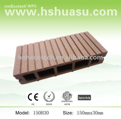 wood polymer composite deck material