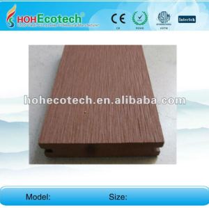 Cheap price Anti-UV water-proof wood plastic composite solid decking (CE ROHS)