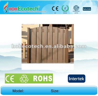 100% recycled wpc high quality garden fence (wpc flooring/wpc wall panel/wpc leisure products)