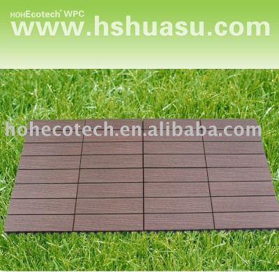 eco-friendly wood plastic composite decking tile