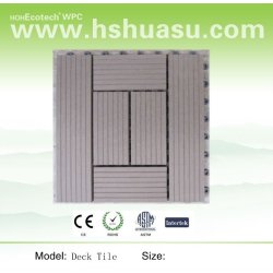 300x300mm屋外DIY WPCのデッキのタイル