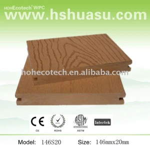 Decking extérieur composé en bois plein