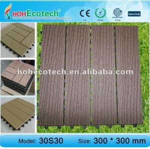 wpc tile/eco-friendly wood plastic composite decking/floor tile