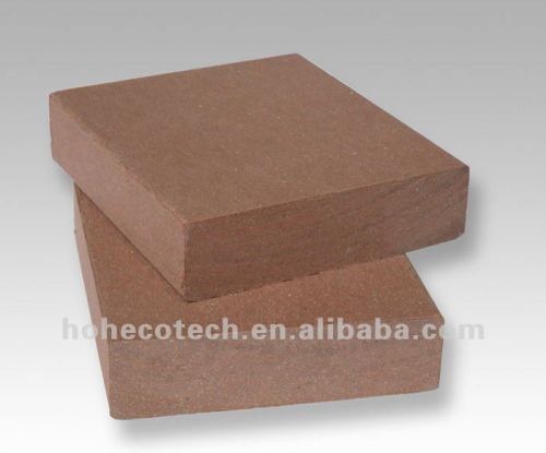 Wood plastic composite engineered flooring
