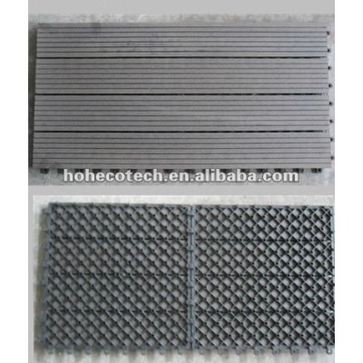 Beautiful look cheap price wpc interlock outdoor decking tile
