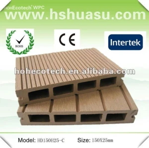 Decking extérieur composé en plastique en bois Anti-UV (CE ROHS)