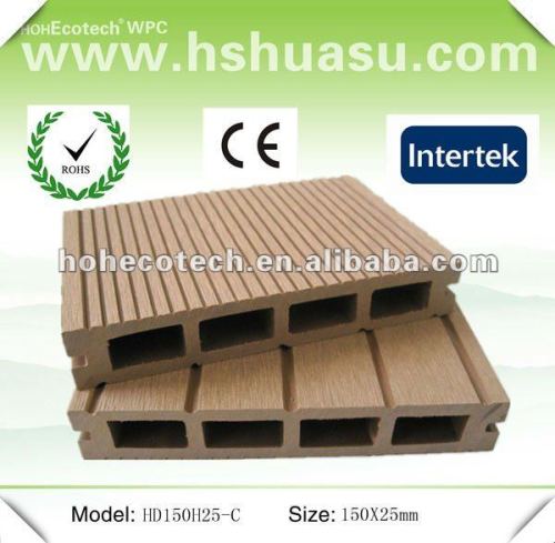 Anti-UV wood plastic composite outdoor decking (CE ROHS)