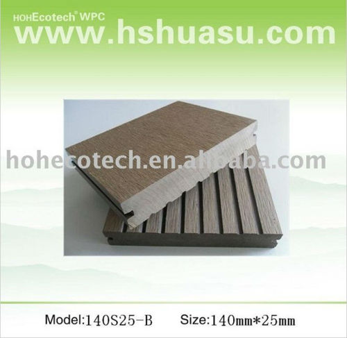 100% recycle environmental wpc decking