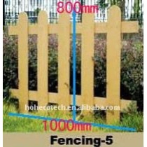 combination fencing-wpc material/garden decoration