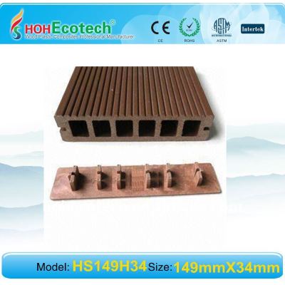 WATERPROOF Wood Plastic Composite decking/flooring outdoor wpc composite decking with clip/accessories WPC Flooring