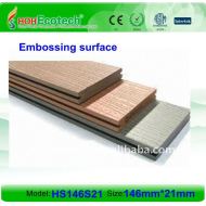 固体設計146*21mm WPC木製のプラスチック合成のdeckingかフロアーリング(セリウム、ROHS、ASTM、ISO 9001、ISO 14001、Intertek)のwpcの木のデッキ