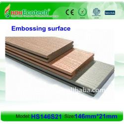固体設計146*21mm WPC木製のプラスチック合成のdeckingかフロアーリング(セリウム、ROHS、ASTM、ISO 9001、ISO 14001、Intertek)のwpcの木のデッキ