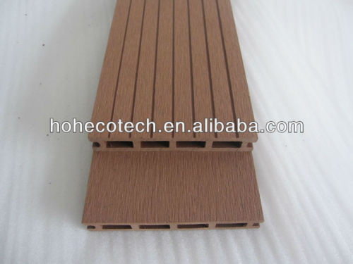 New hollow model 120x19mm WPC decking wood plastic composite decking/flooring