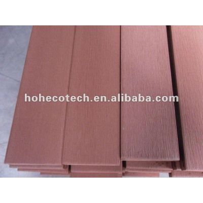 Wood plastic composite brush decking