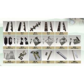 WPC decking accessories,plastic clips or stainless steel clips (with screws)