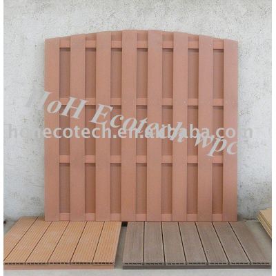 wood plastic composite fencing