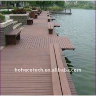 防水建物のdeckingの物質的なwpcの木製のプラスチック合成のdeckingは合成のプラスチックdeckingをタイルを張る