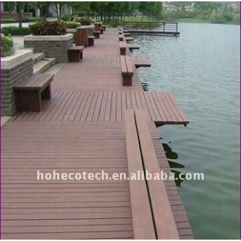 Waterproof building decking material wpc wood plastic composite decking tiles composite plastic decking