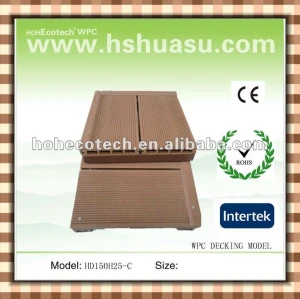 plancher composé en bois creux extérieur recyclable de 100% (CE ROHS ASTM ISO9001)