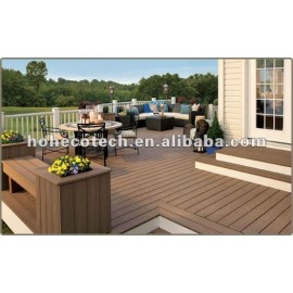 HOHEcotech Brand eco-friendly Hollow WPC decking floor composite floor Embossed surface
