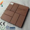 wood color composite deck tile