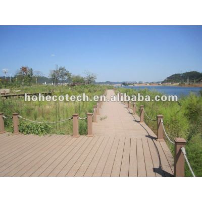Landscape water-proof, rot and cract resistance composite decking