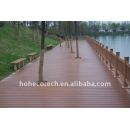 Hueco/sólido de madera decking compuesto plástico/suelo con surcos ( ce, rohs, astm, intertek ) wpc cubiertas de plástico/madera