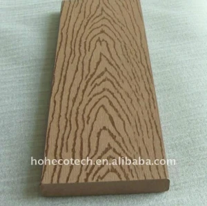 Embossing Eco-friendly WPC decking tiles wood plastic composite flooring
