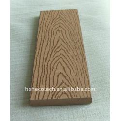 浮彫りになる環境に優しいWPCのdeckingは木製のプラスチック合成のフロアーリングをタイルを張る