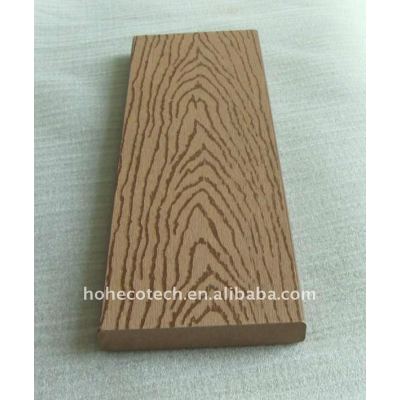 Embossing Eco-friendly WPC decking tiles wood plastic composite flooring